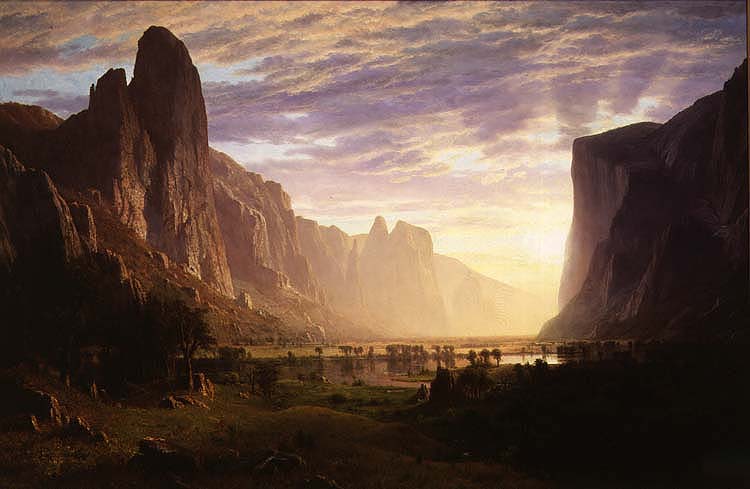 Albert Bierstadt Looking Down Yosemite Valley Albert Bierstadt Looking Down Yosemite Valley