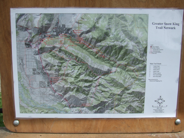 Map of Snowking Trails