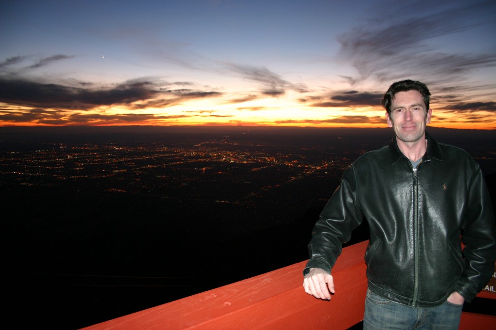 John at Sunset at Sandia Peak
