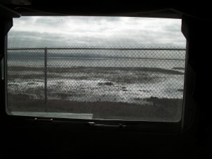 View of Mission Bay out Bedroom Windown at Campland site E24