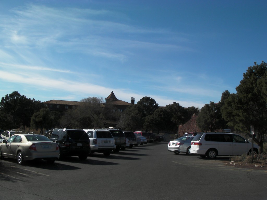 El Tovar Hotel from Parking Lot