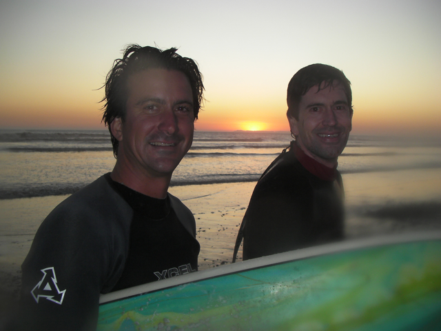 Aaron and John at Sunset