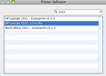 Printer Software Laserjet 1022